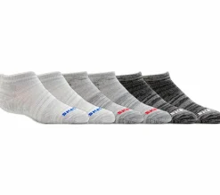 Meias|Meias-SKECHERS 6 Pack Low Cut Non Terry Socks CINZENTO