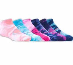 Meias|Meias-SKECHERS 6 Pack Low Cut Tie-Dye Socks MULTICOR