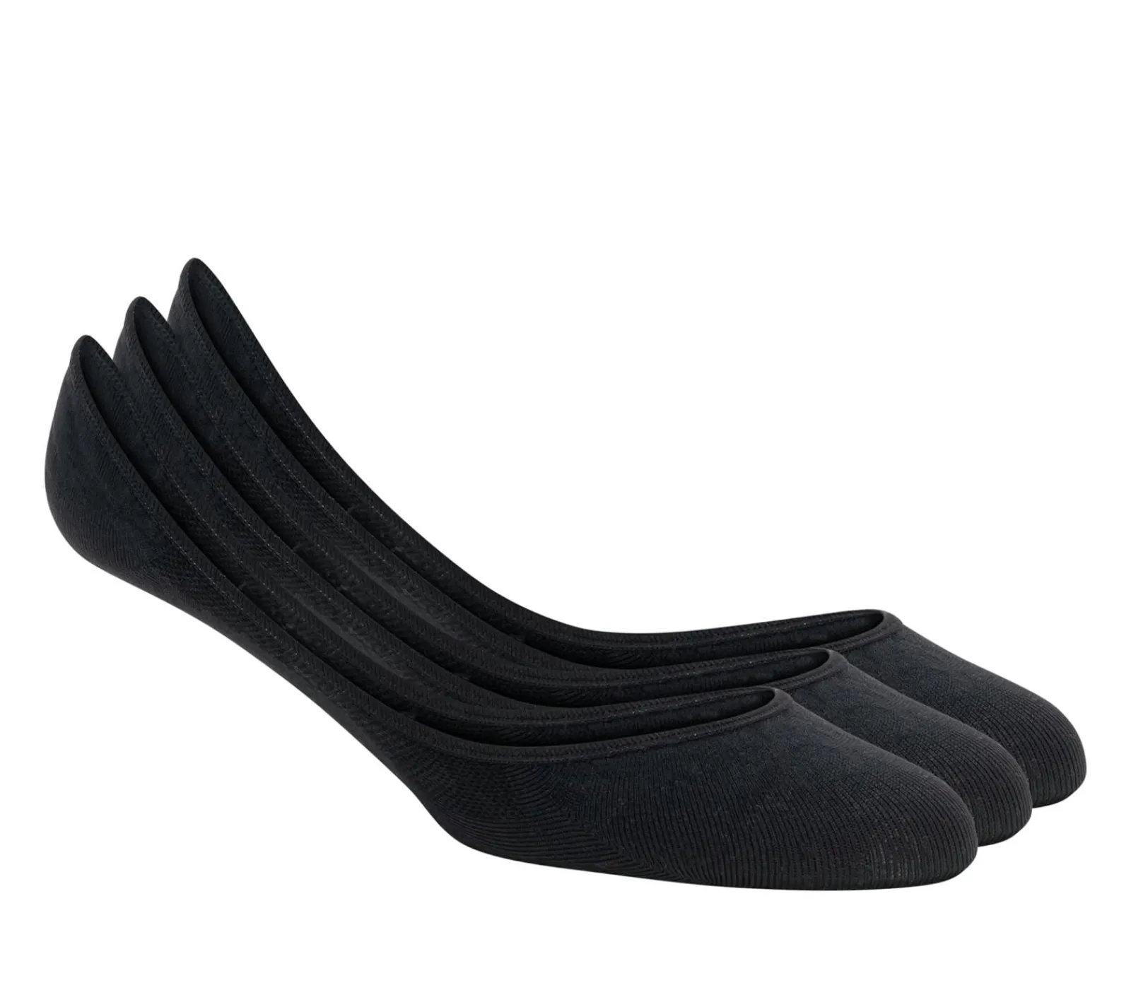 Meias|Acessórios-SKECHERS 3 Pack Sport Mesh No Show Liner Socks PRETO