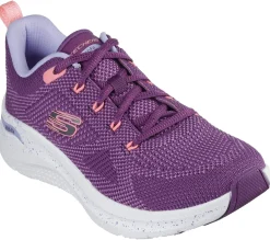 Com Atacadores|Sapatilhas-SKECHERS Arch Fit 2.0 - Fast Paced ROXO / MULTICOR