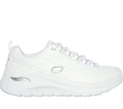 Com Atacadores|Sapatilhas Casuais-SKECHERS Arch Fit 2.0 - Star Bound BRANCO / PRATEADO