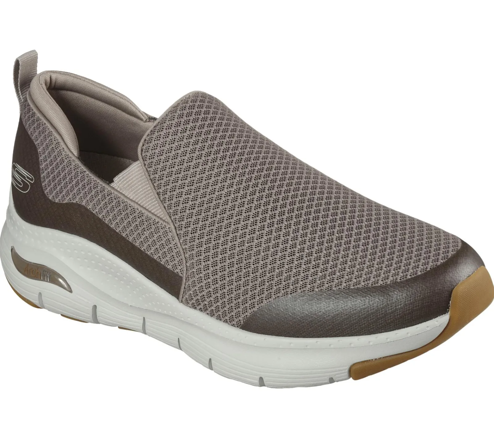 Calçado Sem Atacadores|Sapatilhas Casuais-SKECHERS Arch Fit - Banlin TAUPE