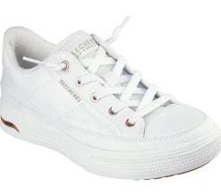Canvas Shoes|Calçado Sem Atacadores-SKECHERS Arch Fit Arcade - Meet Ya There BRANCO