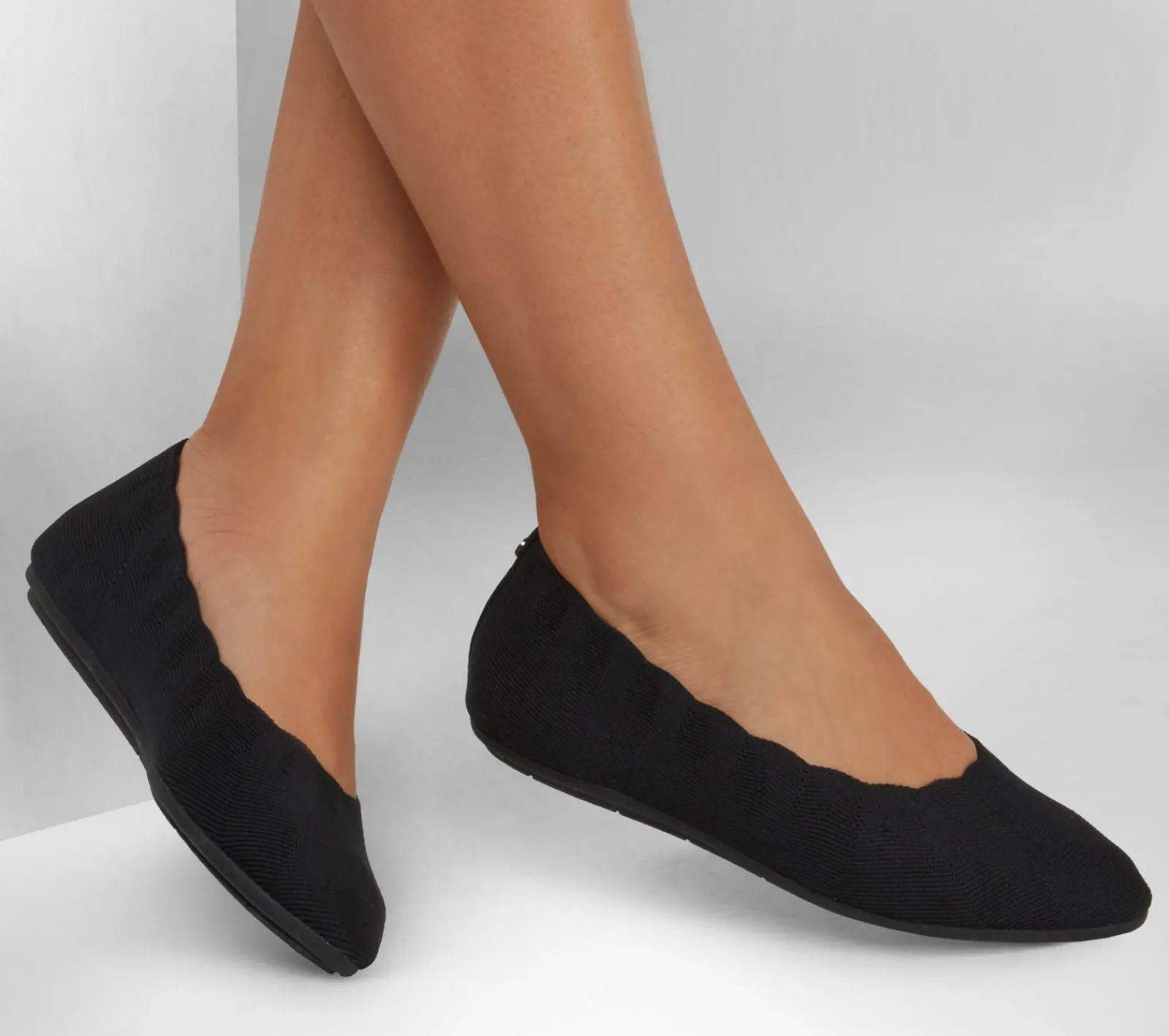 Sapatos Rasos|Calçado Sem Atacadores-SKECHERS Arch Fit Cleo PRETO