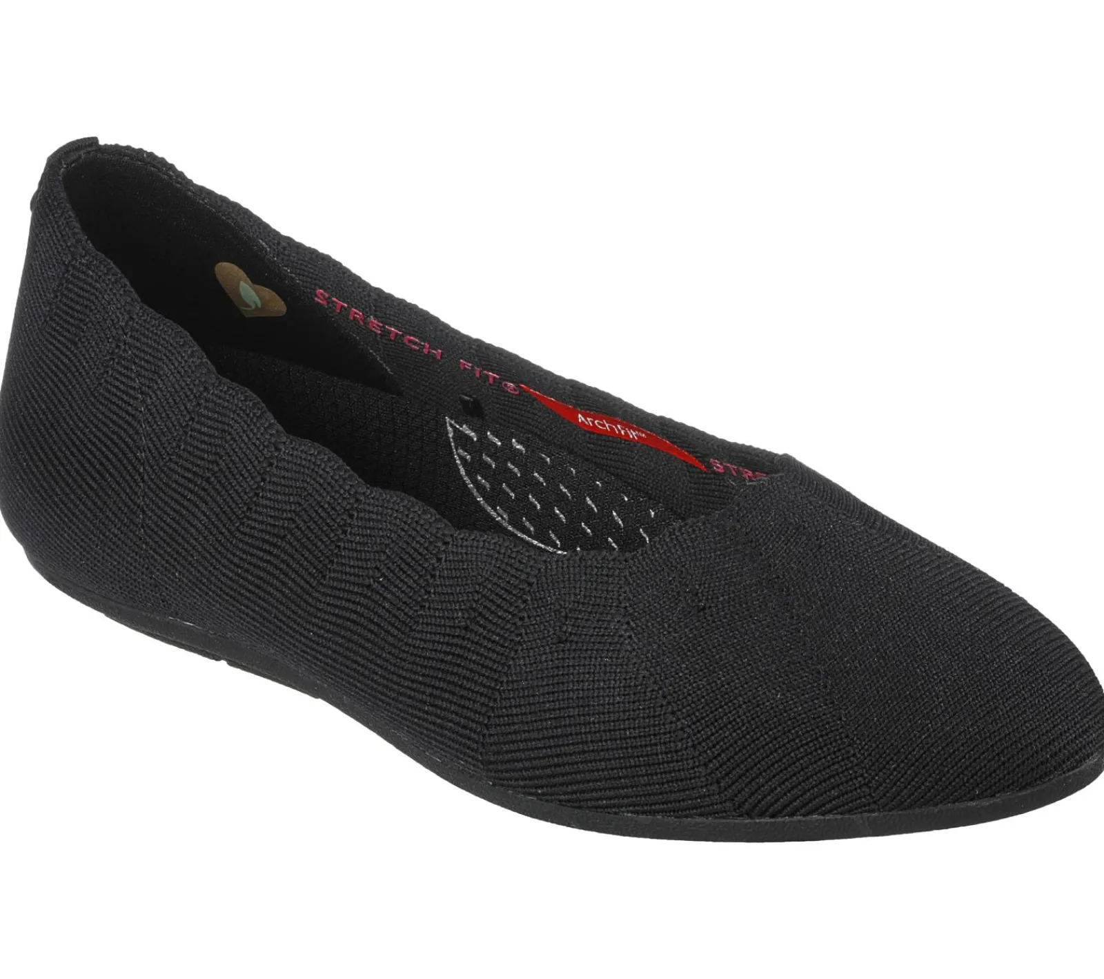 Sapatos Rasos|Calçado Sem Atacadores-SKECHERS Arch Fit Cleo PRETO