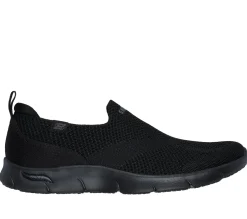 Calçado Sem Atacadores|Sapatilhas Casuais-SKECHERS Arch Fit Refine - Iris PRETO