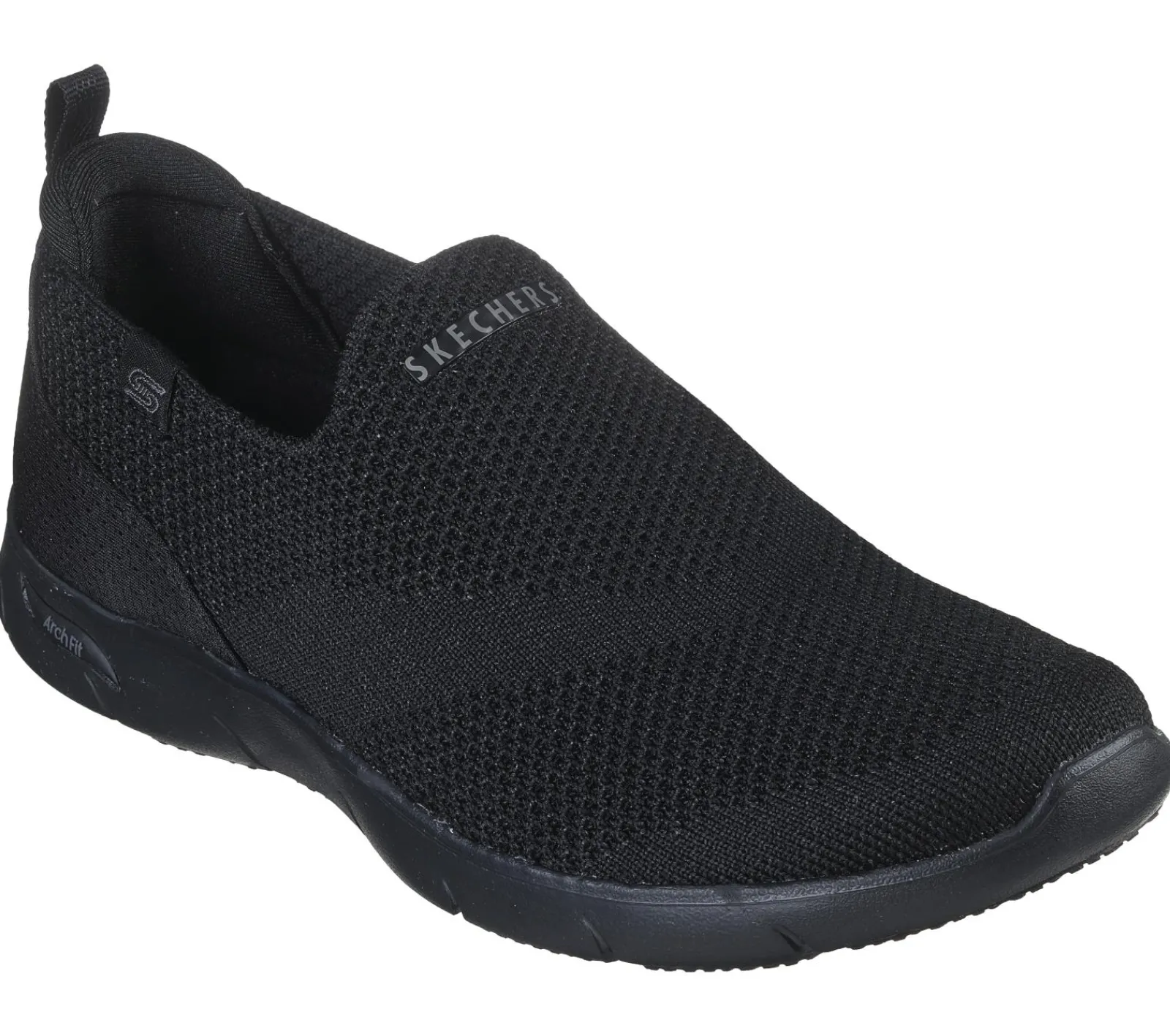Calçado Sem Atacadores|Sapatilhas Casuais-SKECHERS Arch Fit Refine - Iris PRETO