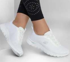 Calçado Sem Atacadores|Sapatilhas Casuais-SKECHERS Arch Fit Vista - Gleaming BRANCO