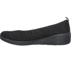 Sapatos Rasos|Sapatos De Cunha-SKECHERS Arya - Sweet Glitz PRETO