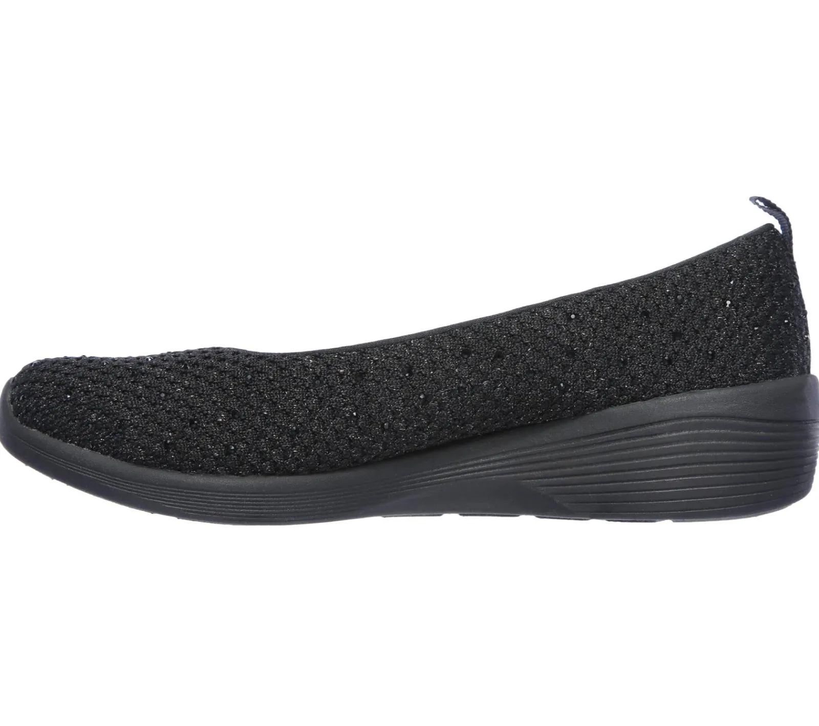 Sapatos Rasos|Sapatos De Cunha-SKECHERS Arya - Sweet Glitz PRETO