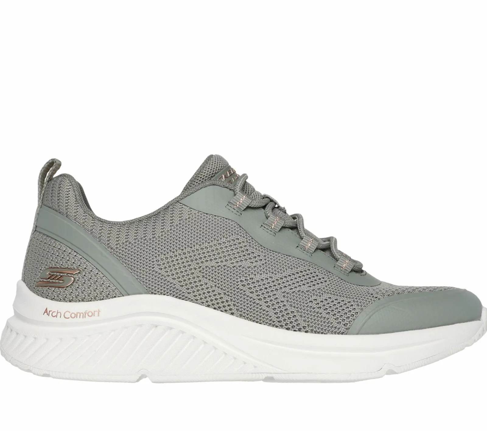 Com Atacadores|Sapatilhas Casuais-SKECHERS BOBS Arch Comfort B Sweet - A Pinch AZEITONA