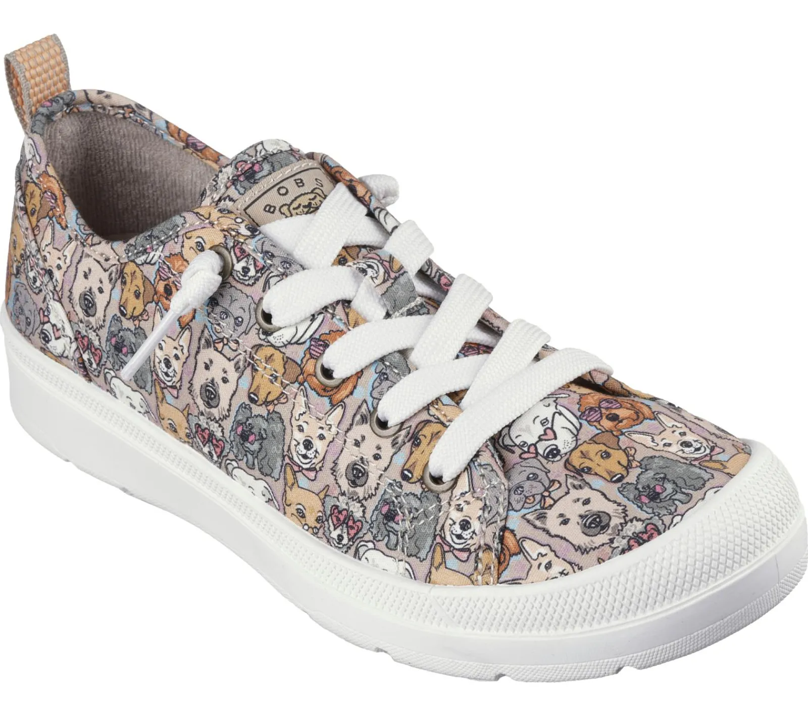 Canvas Shoes|Com Atacadores-SKECHERS BOBS Beyond - Pup Parade CASTANHO / MULTICOR
