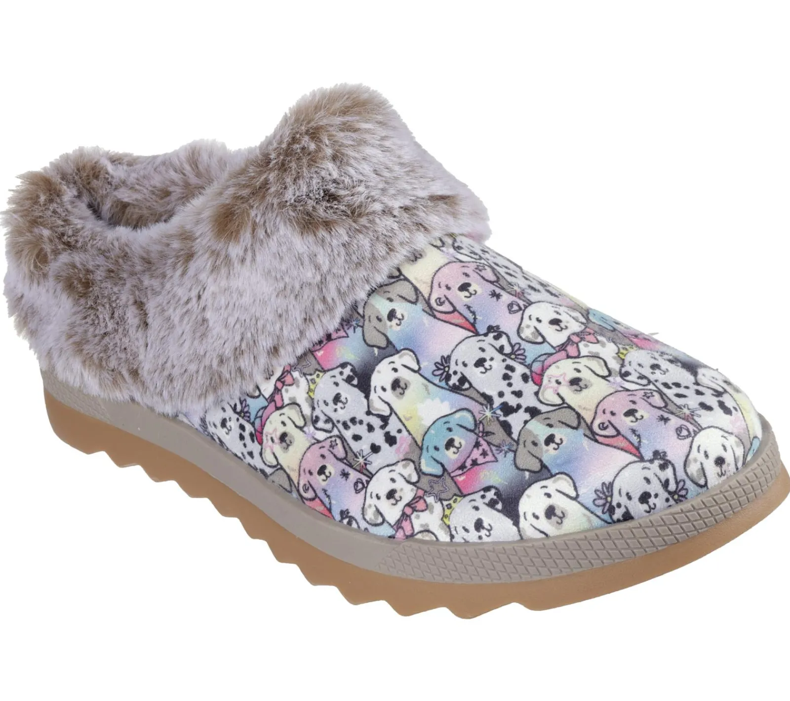 Calçado Sem Atacadores|Slippers-SKECHERS BOBS Cozy Chill - Cozy Spot TAUPE / MULTICOR