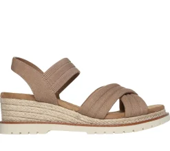 Sandálias-SKECHERS BOBS Desert Chill - Sweet Crossing CAMEL