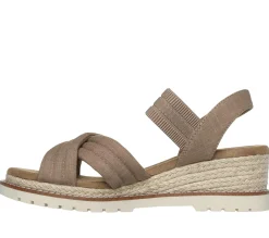Sandálias-SKECHERS BOBS Desert Chill - Sweet Crossing CAMEL