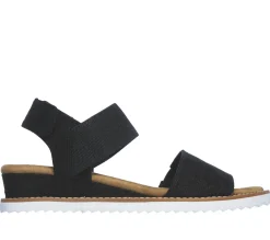 Canvas Shoes|Sandálias-SKECHERS BOBS Desert Kiss PRETO