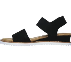 Canvas Shoes|Sandálias-SKECHERS BOBS Desert Kiss PRETO