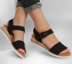 Canvas Shoes|Sandálias-SKECHERS BOBS Desert Kiss - Adobe Princess PRETO