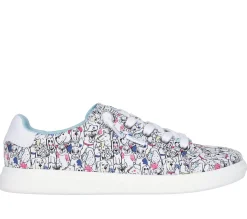 Canvas Shoes|Sapatos Rasos-SKECHERS BOBS D'Vine - Doodle Fair BRANCO / MULTICOR