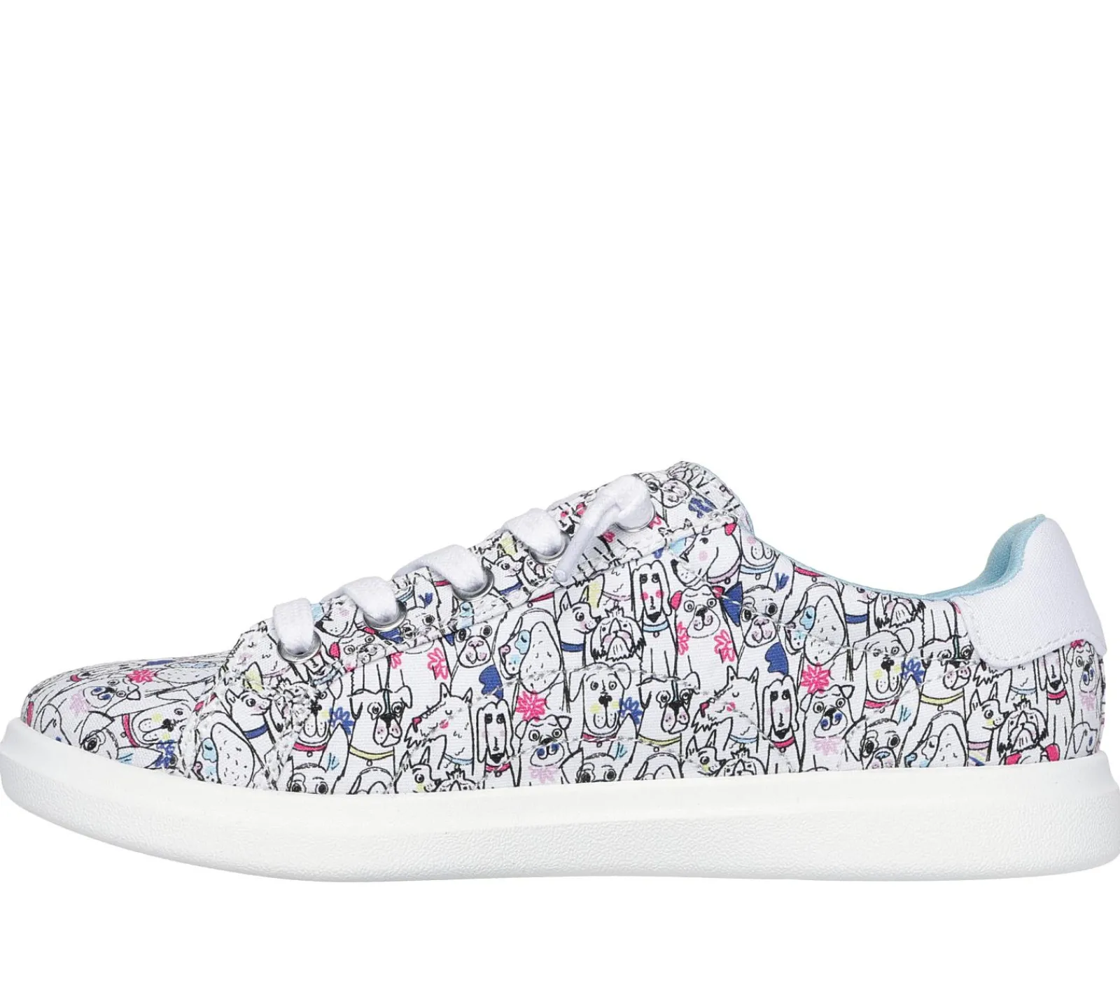 Canvas Shoes|Sapatos Rasos-SKECHERS BOBS D'Vine - Doodle Fair BRANCO / MULTICOR