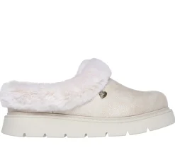 Slippers-SKECHERS BOBS Keepsakes Lite - Cozy Blend BRANCO SUJO