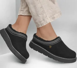 Calçado Sem Atacadores|Slippers-SKECHERS BOBS Keepsakes Lite - Cozy Fest PRETO
