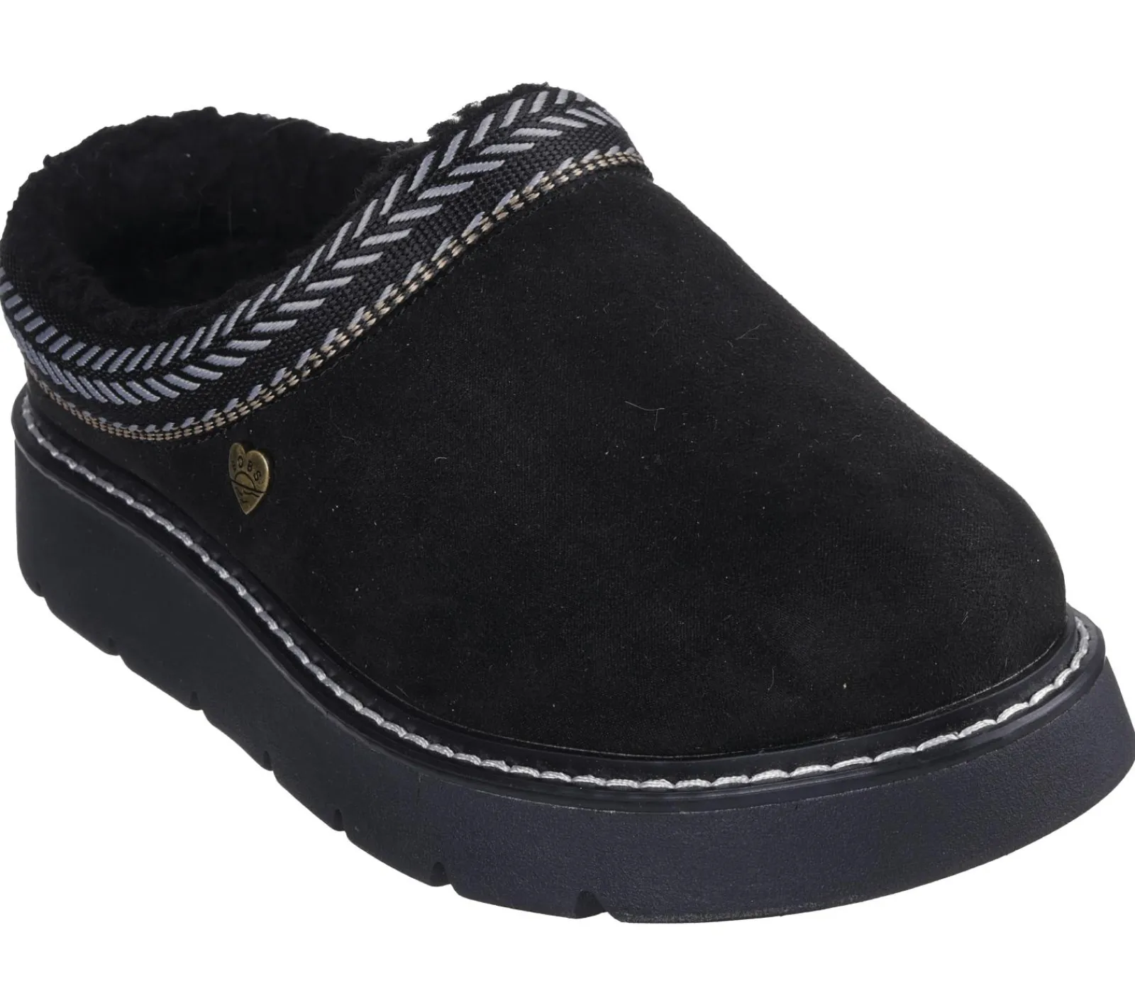 Calçado Sem Atacadores|Slippers-SKECHERS BOBS Keepsakes Lite - Cozy Fest PRETO