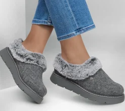 Calçado Sem Atacadores|Slippers-SKECHERS BOBS Keepsakes Lite - Warm Regards CARVÃO