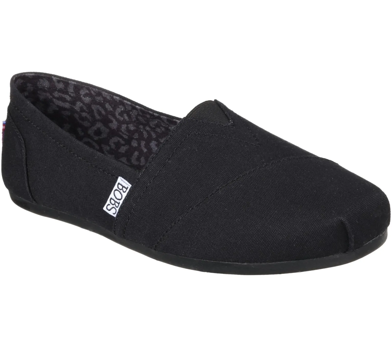 Canvas Shoes|Sapatos Rasos-SKECHERS BOBS Plush - Peace And Love PRETO