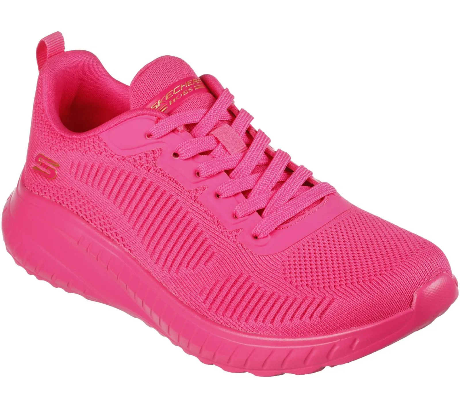 Sapatilhas Casuais|Com Atacadores-SKECHERS Bobs Sport Squad Chaos - Cool Rythms ROSA NEON