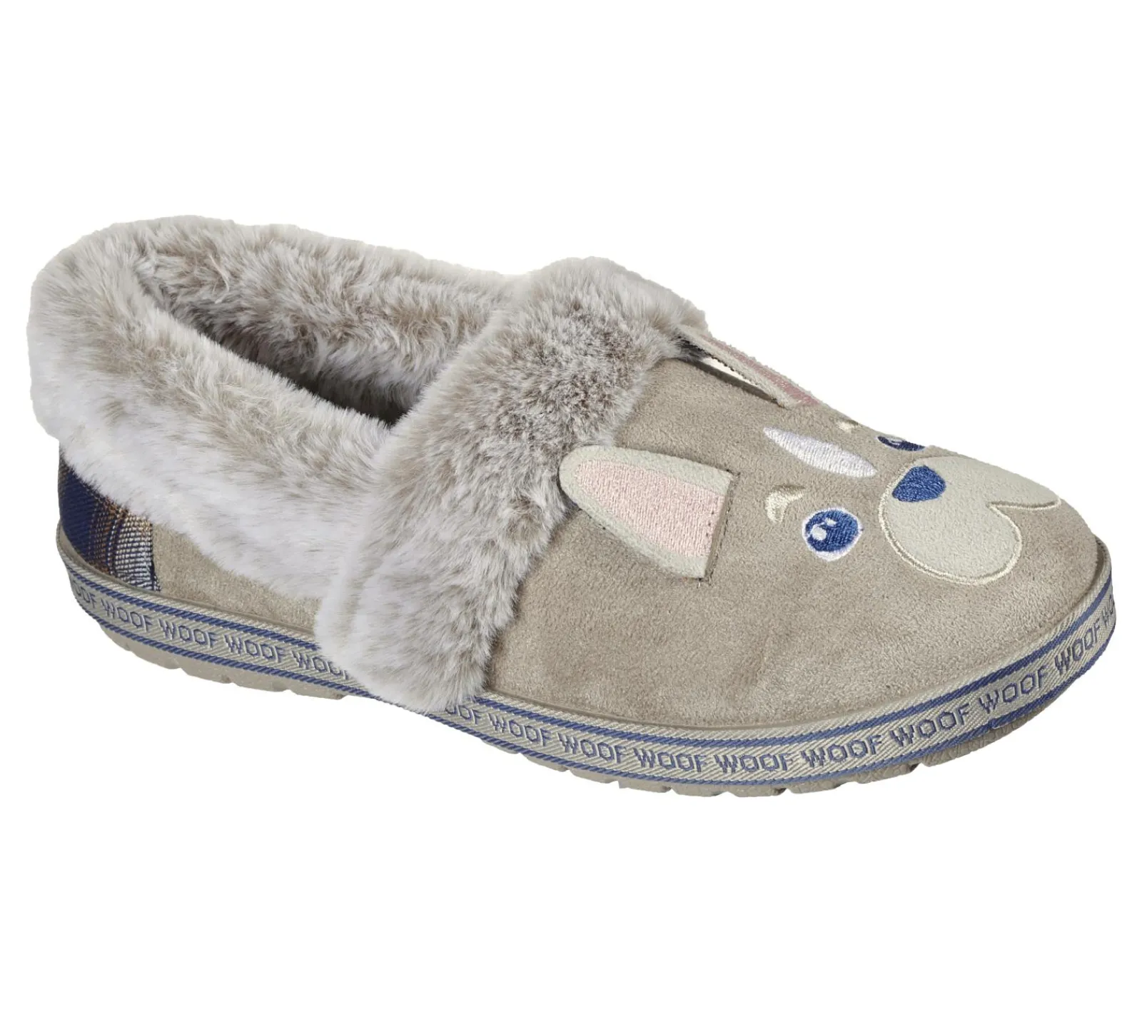 Calçado Sem Atacadores|Slippers-SKECHERS BOBS Too Cozy - Dog-Attitude TAUPE