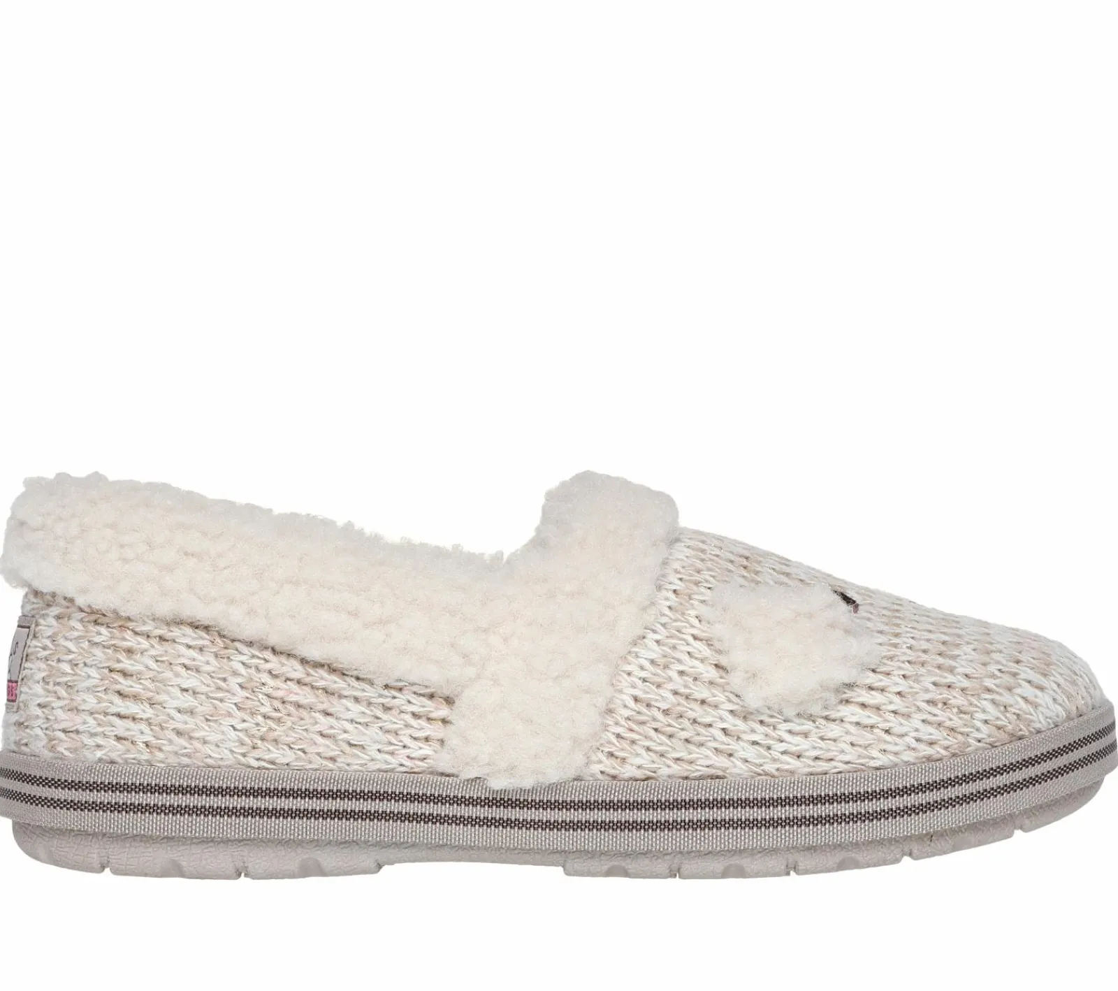 Calçado Sem Atacadores|Slippers-SKECHERS BOBS Too Cozy - Puppy Pal BRANCO SUJO