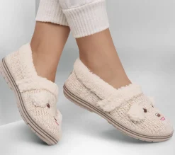 Calçado Sem Atacadores|Slippers-SKECHERS BOBS Too Cozy - Puppy Pal BRANCO SUJO