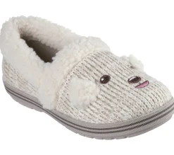 Calçado Sem Atacadores|Slippers-SKECHERS BOBS Too Cozy - Puppy Pal BRANCO SUJO