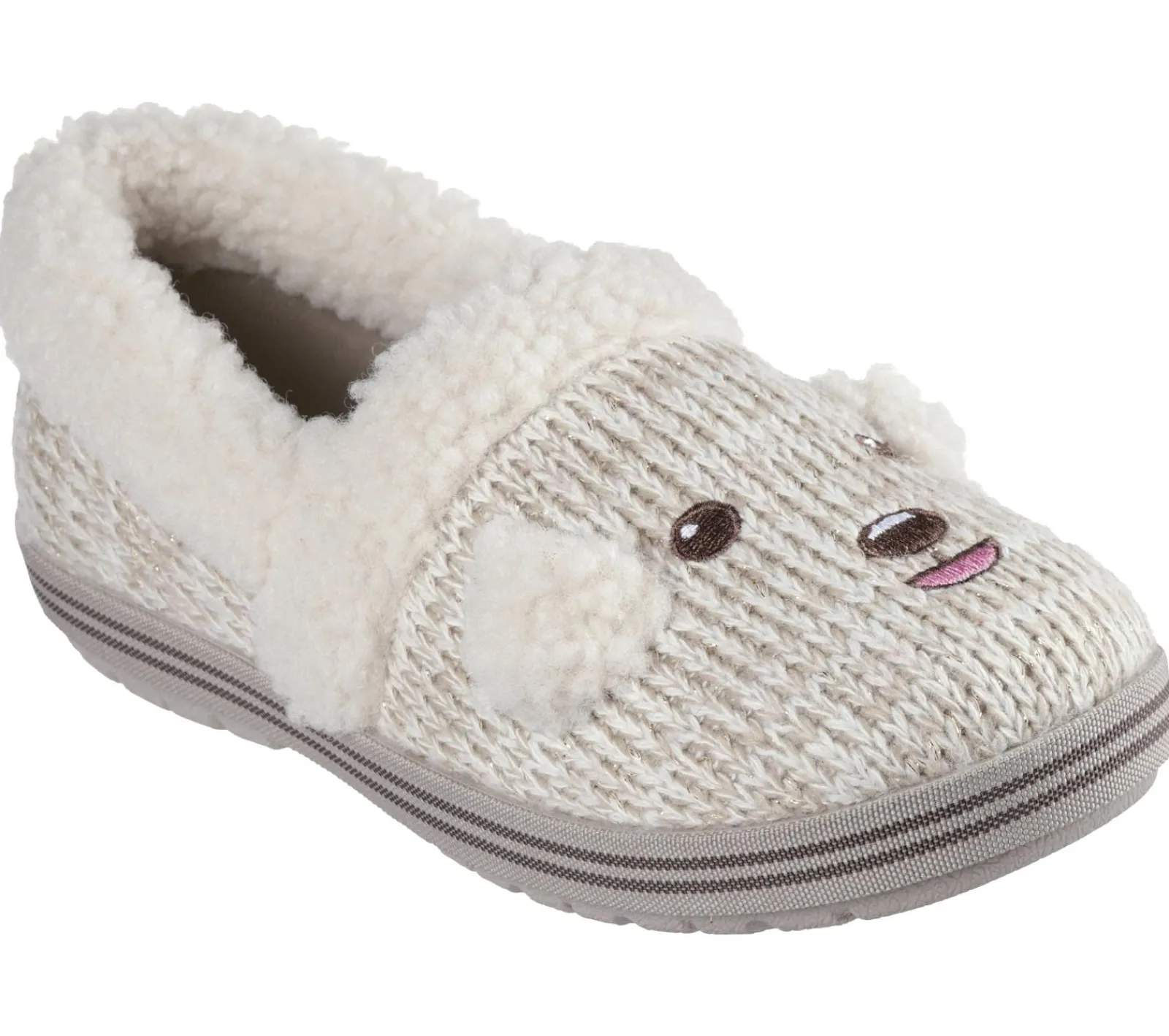 Calçado Sem Atacadores|Slippers-SKECHERS BOBS Too Cozy - Puppy Pal BRANCO SUJO