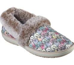 Slippers-SKECHERS BOBS Too Cozy - Winter Howl NATURAL / MULTICOR