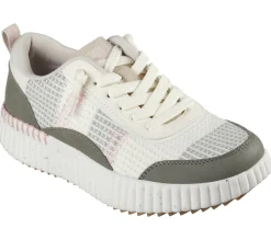 Calçado Sem Atacadores|Sapatilhas Casuais-SKECHERS BOBS Vista AZEITONA / MULTICOR