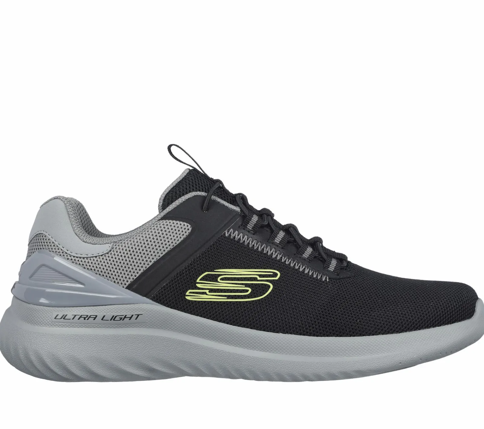 Calçado Sem Atacadores|Sapatilhas Casuais-SKECHERS Bounder 2.0 - Anako PRETO / CINZENTO