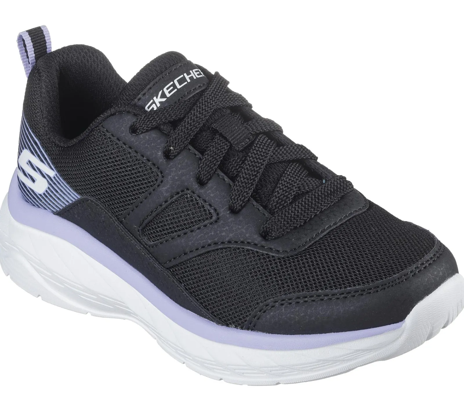 Com Atacadores|Sapatilhas-SKECHERS Boundless - Unmatched Speed PRETO / LAVANDA