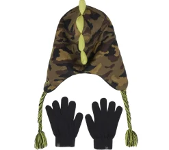 Equipamento Para O Frio|Acessórios Para A Cabeça-SKECHERS Camouflage T-rex Hat And Glove Set CAMUFLADO