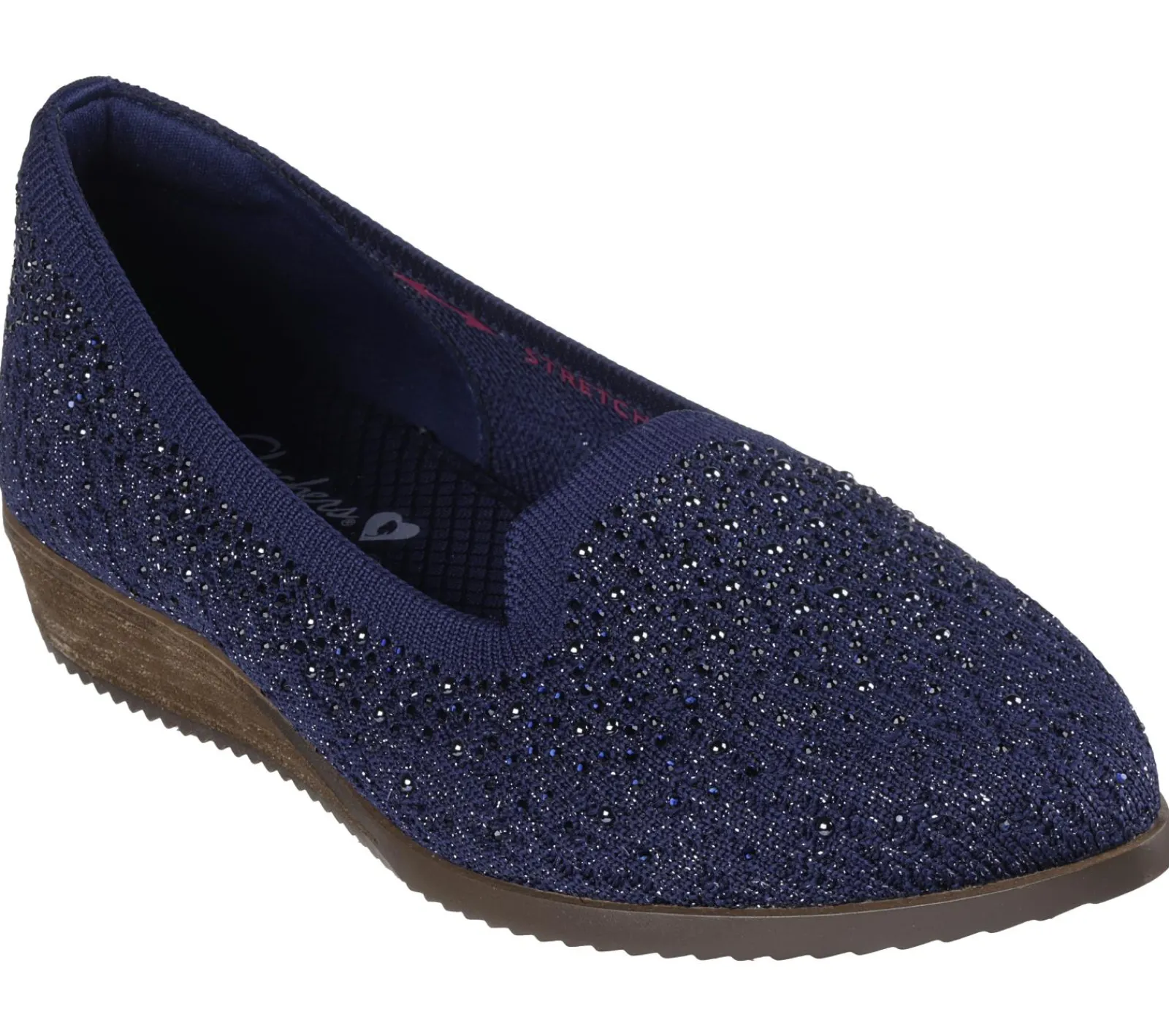 Sapatos Rasos|Calçado Sem Atacadores-SKECHERS Cleo Sawdust - Twinkle NAVY
