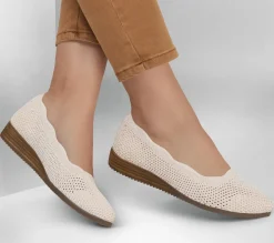 Sapatos Rasos|Sapatos De Cunha-SKECHERS Cleo Sawdust - Real Living NATURAL