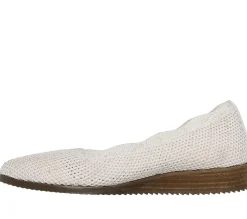 Sapatos Rasos|Sapatos De Cunha-SKECHERS Cleo Sawdust - Real Living NATURAL