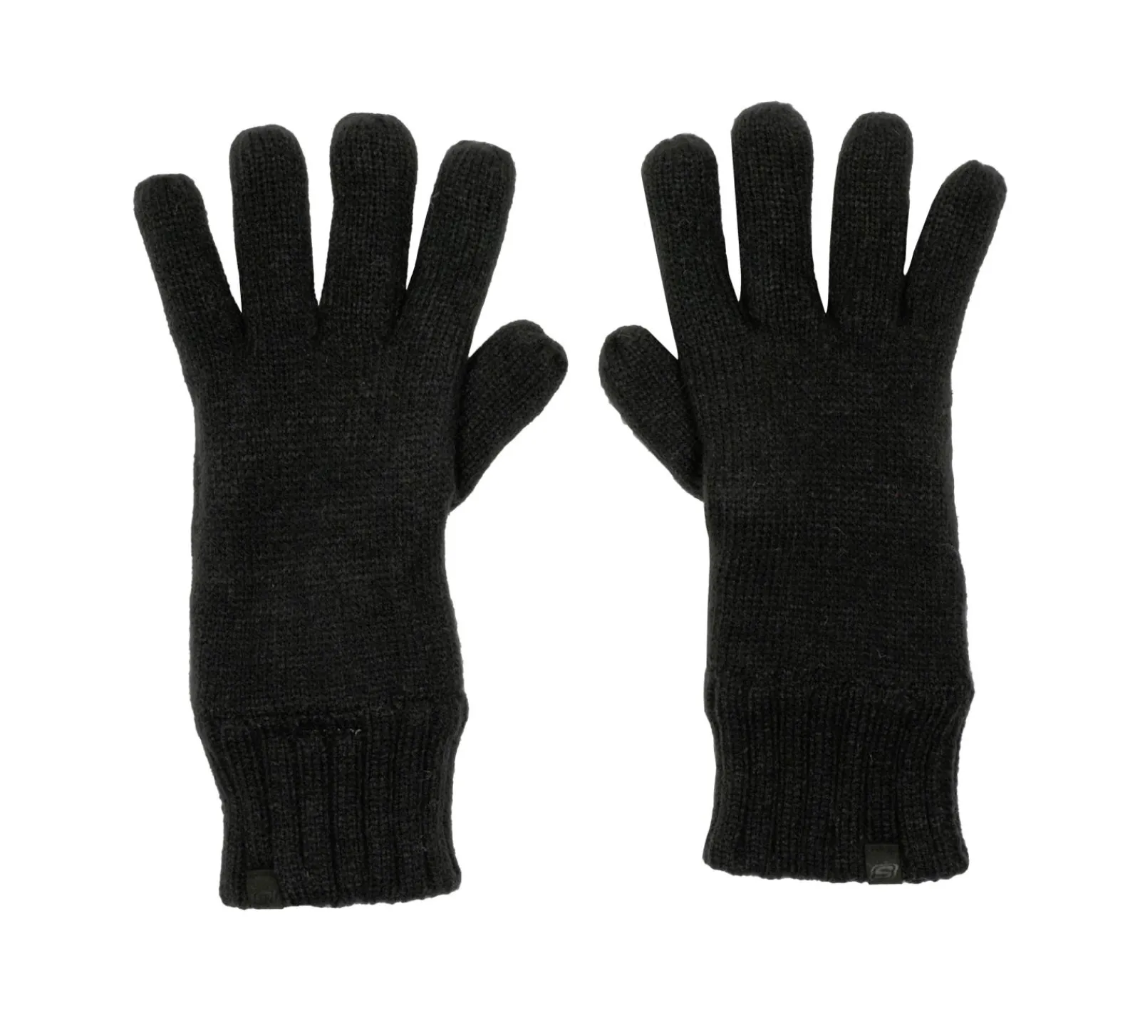 Equipamento Para O Frio|Acessórios-SKECHERS Contrast Knit Gloves - 1 Pair PRETO