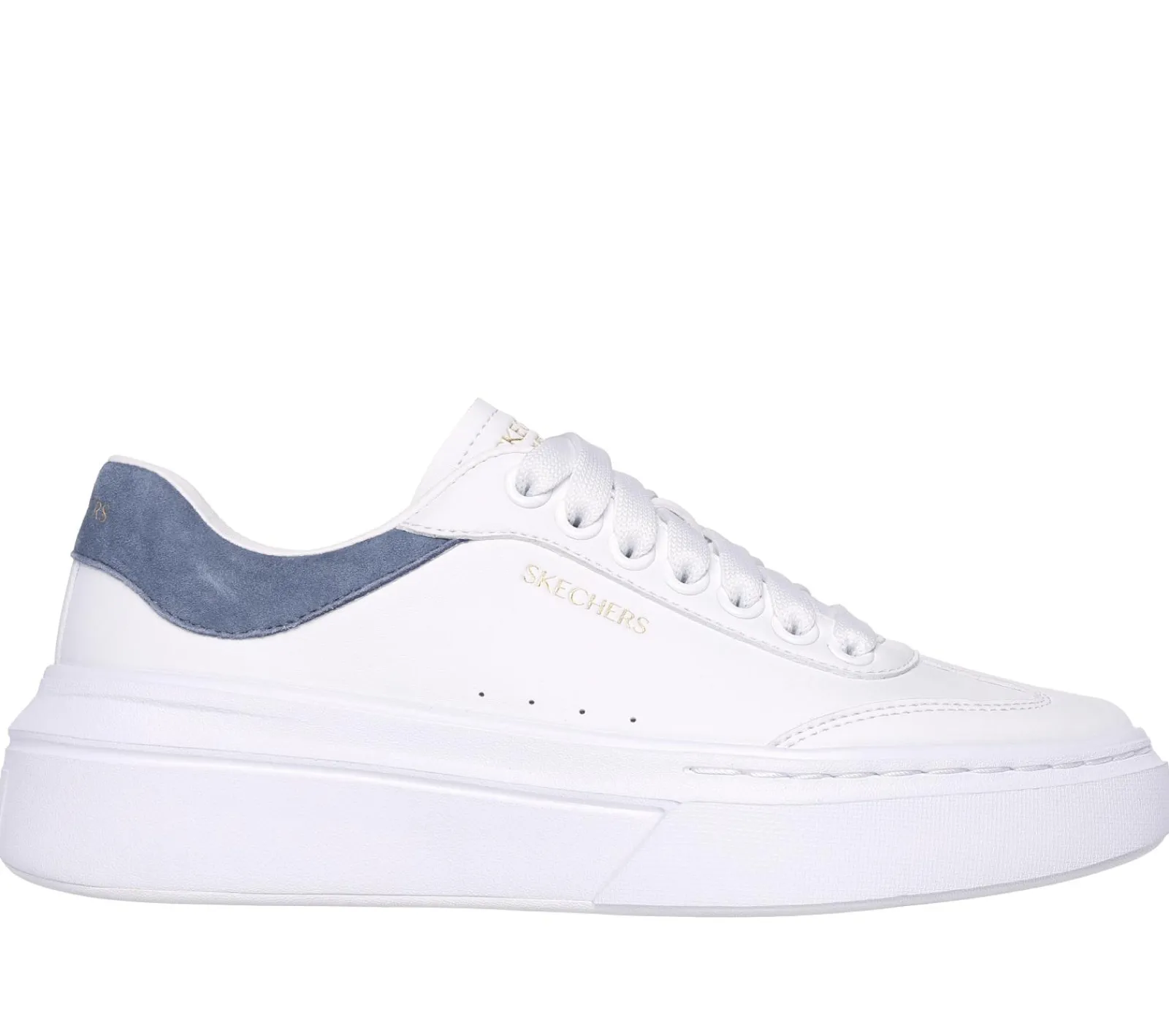 Sapatos Rasos|Com Atacadores-SKECHERS Cordova Classic BRANCO / AZUL