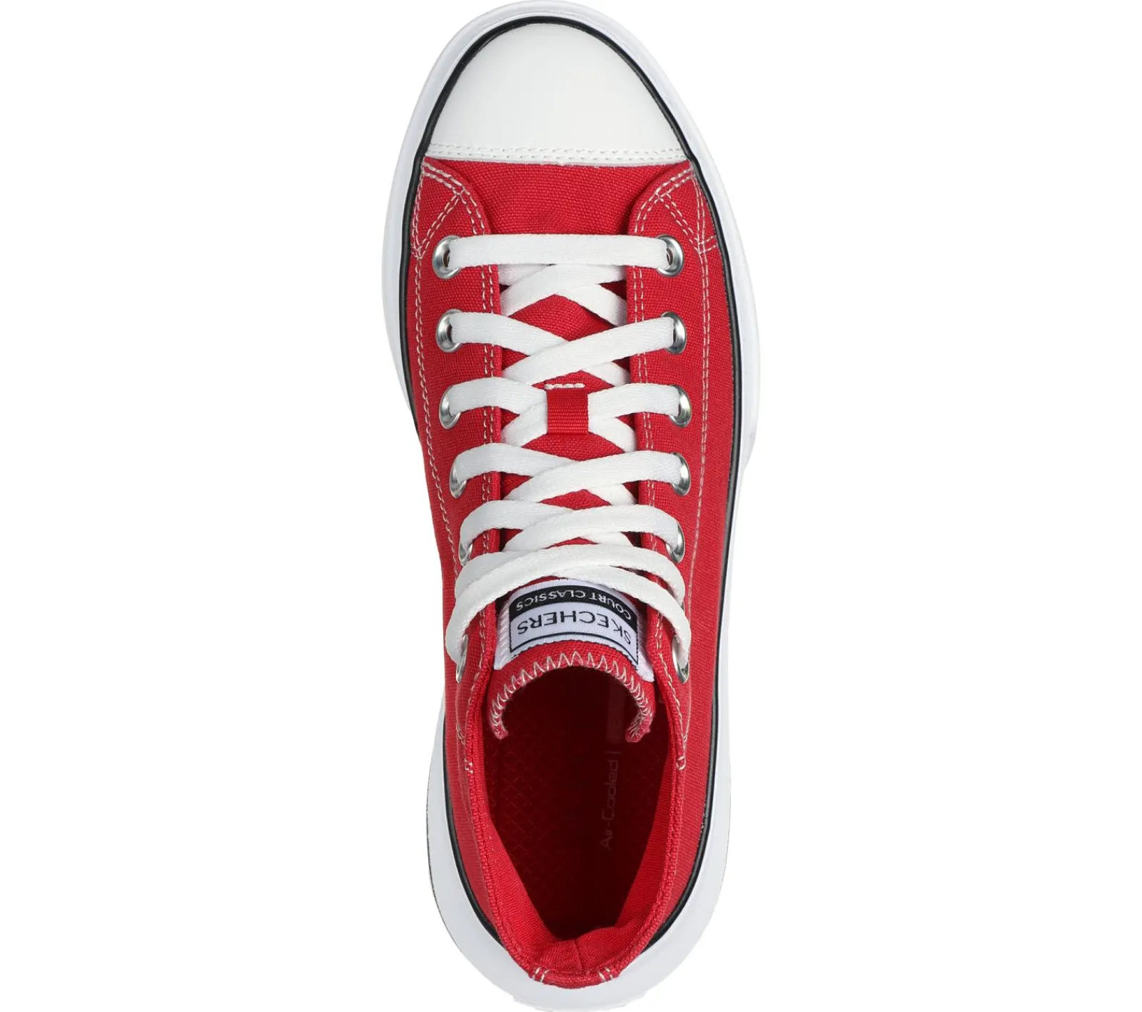 Canvas Shoes|Com Atacadores-SKECHERS Cordova Classic - Top Tier VERMELHO / BRANCO