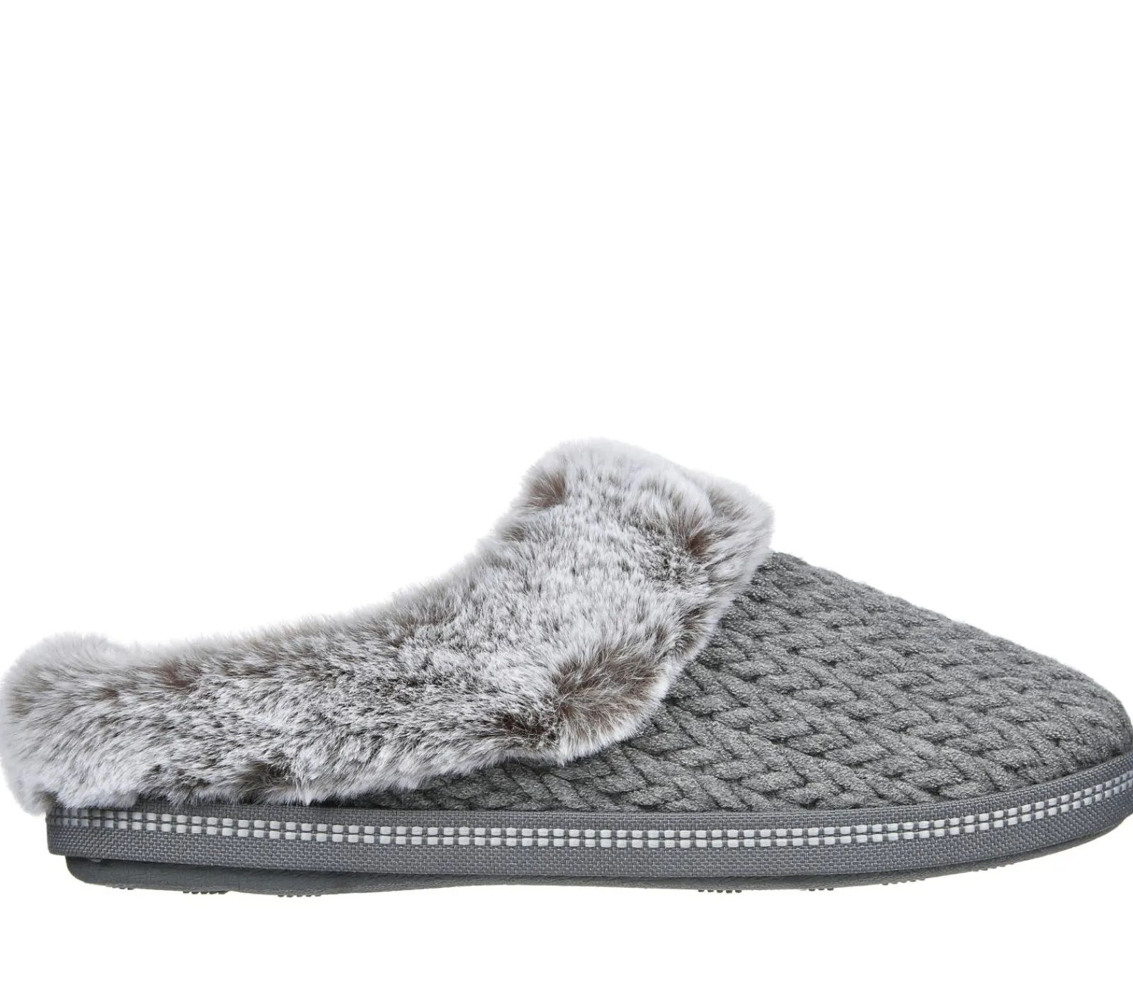 Calçado Sem Atacadores|Slippers-SKECHERS Cozy Campfire - Cozy Times CINZENTO