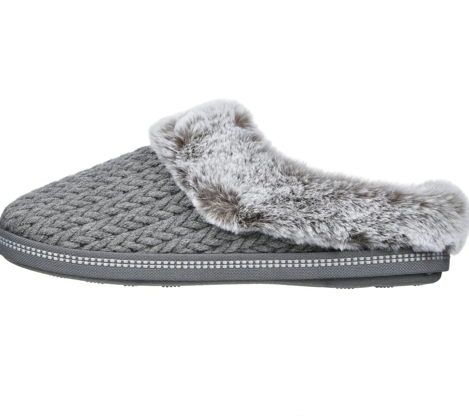 Calçado Sem Atacadores|Slippers-SKECHERS Cozy Campfire - Cozy Times CINZENTO