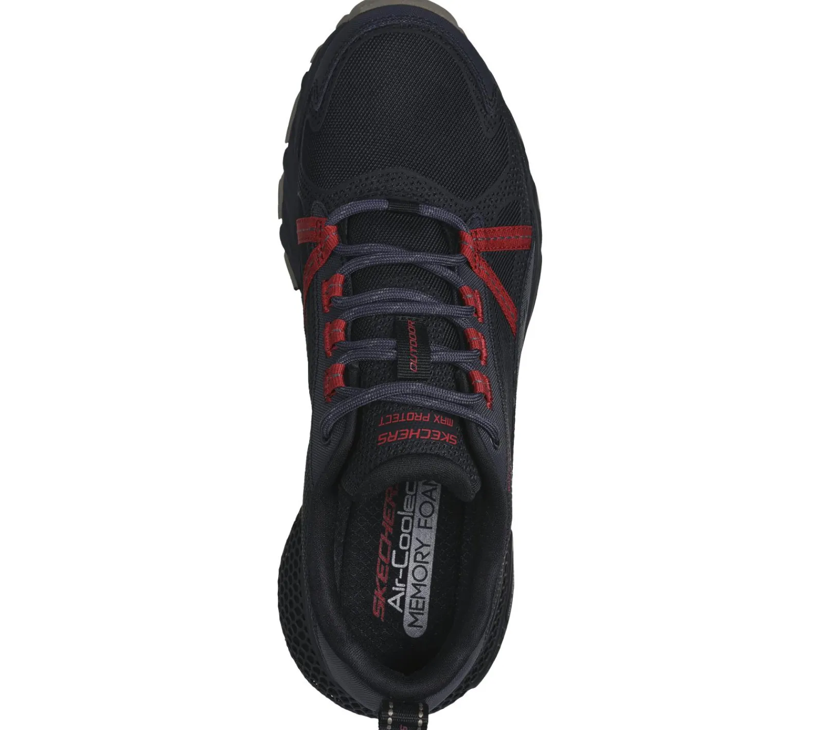 Sapatos Com Atacadores|Sapatilhas-SKECHERS 3D Max Protect PRETO / VERMELHO