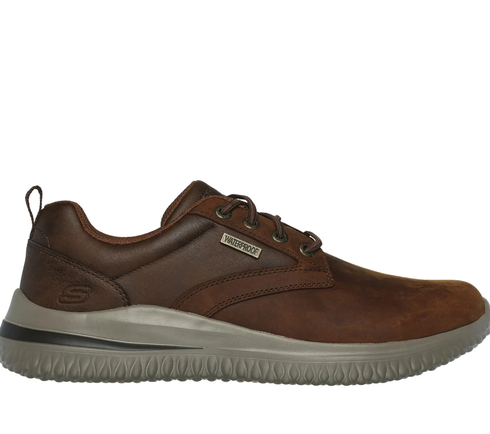 Sapatos Casual|Sapatos Com Atacadores-SKECHERS Delson 3.0 - Glavine CASTANHO